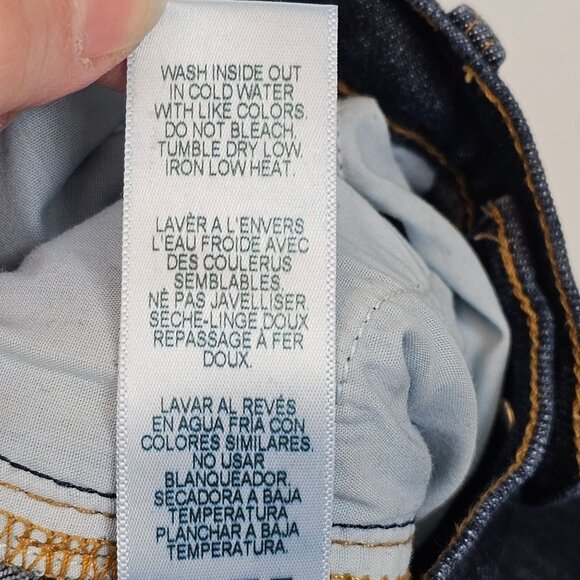 Womens Bootcut Slim Dark Washed Denim Jeans Casual Comfort Ankle Cropped 24 - Picture 13 of 16